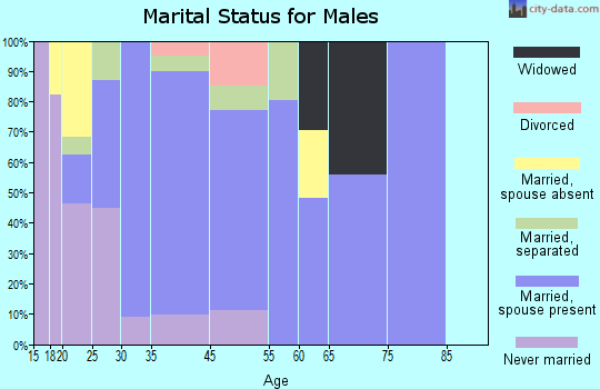 Indian Hills marital status for males