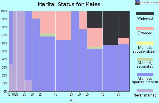 Indian Lake marital status for males