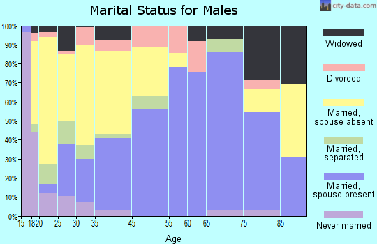 Jacksboro marital status for males