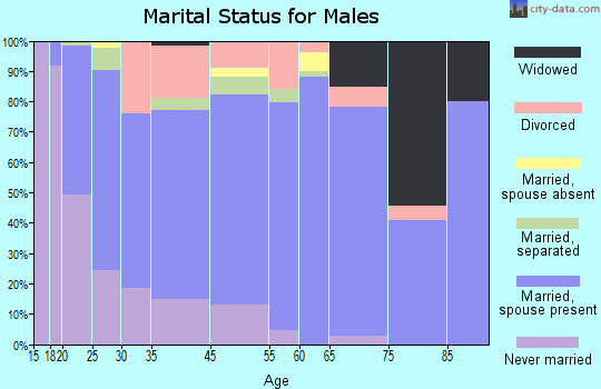 Kirbyville marital status for males