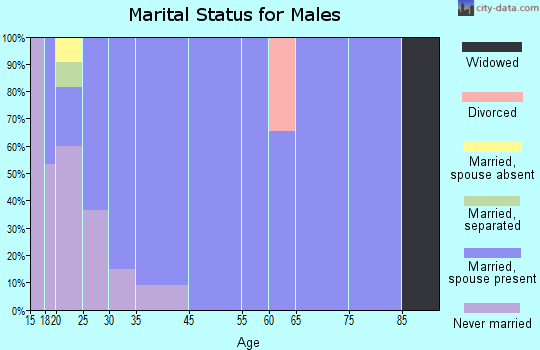 La Blanca marital status for males