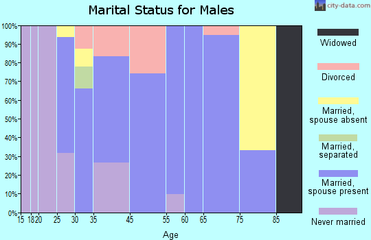 Laguna Heights marital status for males
