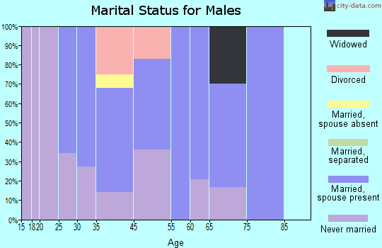 Hobson City marital status for males