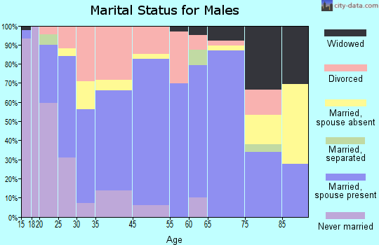 Lampasas marital status for males