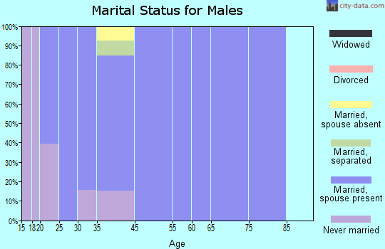 Laredo Ranchettes marital status for males