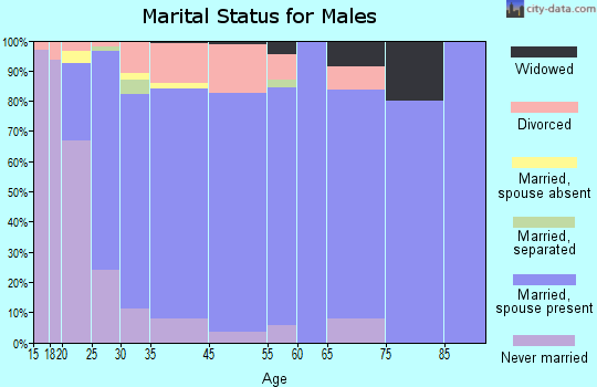 Leander marital status for males