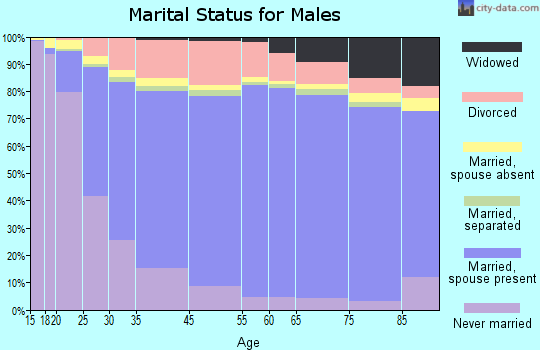 Lubbock marital status for males
