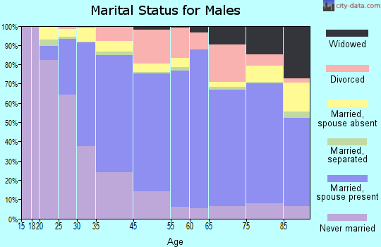 Menlo Park marital status for males