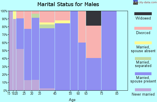 Mauriceville marital status for males
