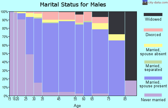 Mission Bend marital status for males