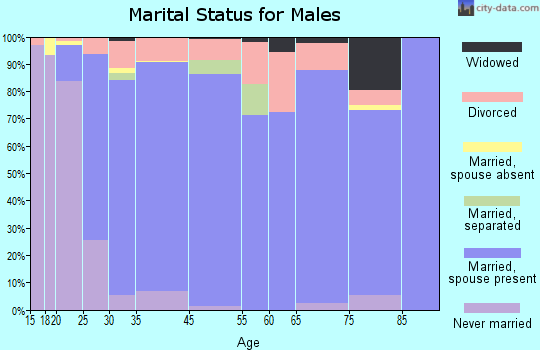 Morgan's Point Resort marital status for males