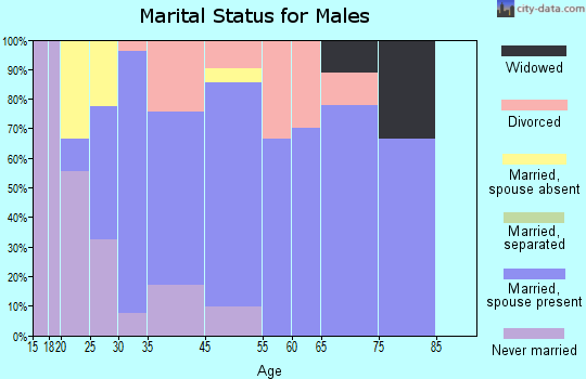 Mustang Ridge marital status for males