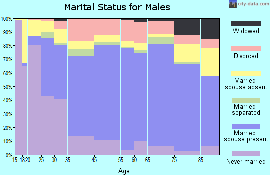 Nacogdoches marital status for males