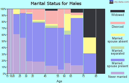 Navasota marital status for males