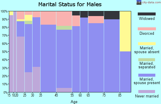 Nolanville marital status for males