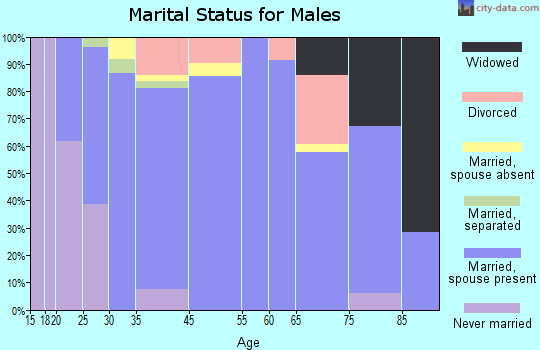 Panhandle marital status for males