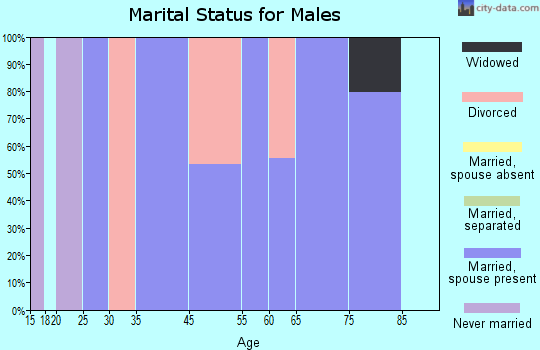 Mokelumne Hill marital status for males