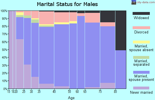 Port Neches marital status for males