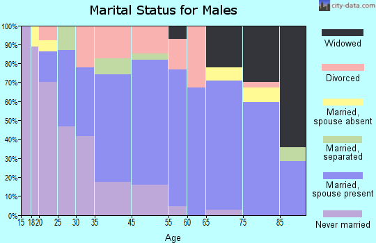 Poteet marital status for males