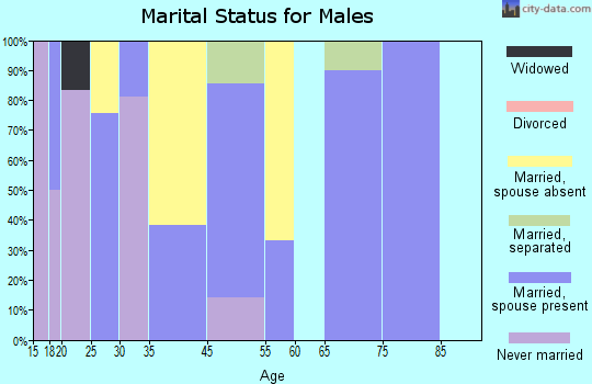 Ranchitos Las Lomas marital status for males