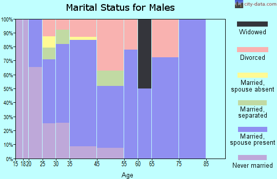 Rio Vista marital status for males