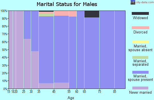 Rollingwood marital status for males