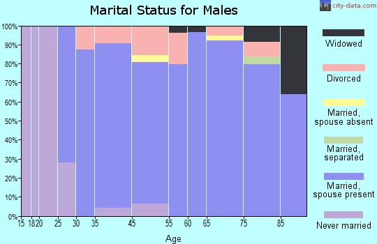 Salado marital status for males