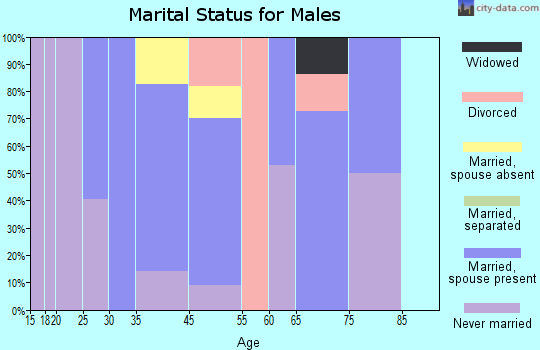 San Ignacio marital status for males