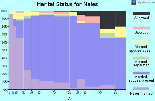 San Juan marital status for males