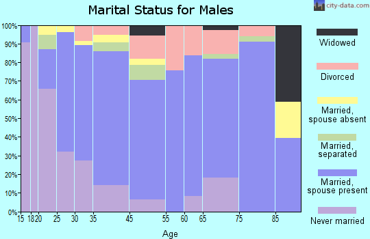San Saba marital status for males
