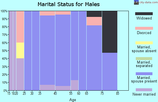 Scenic Oaks marital status for males