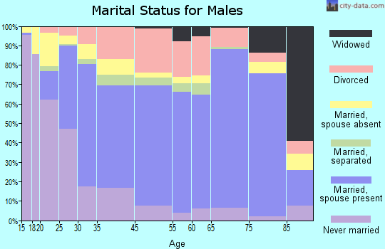 Seguin marital status for males