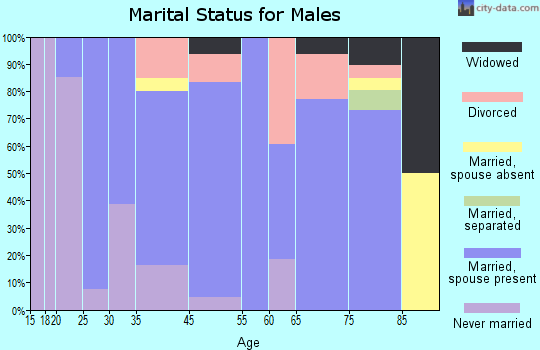 Shiner marital status for males