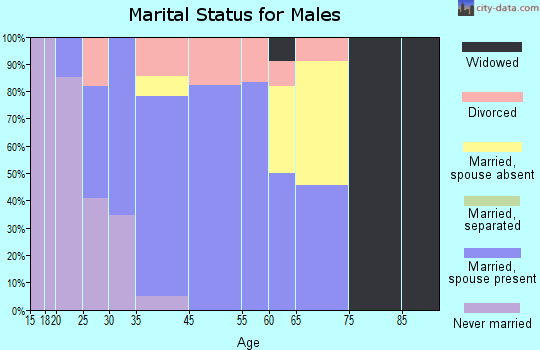 Sierra Blanca marital status for males