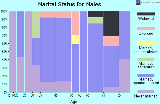 Smiley marital status for males