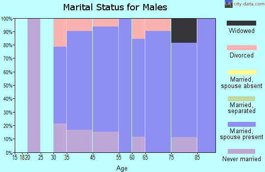 South Toledo Bend marital status for males
