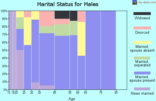 Sparks marital status for males