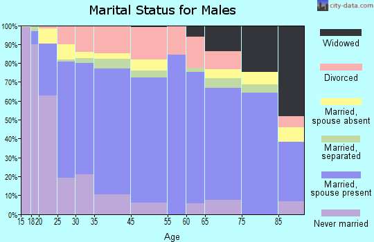 Sweetwater marital status for males