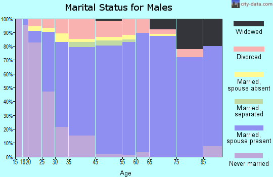 Universal City marital status for males