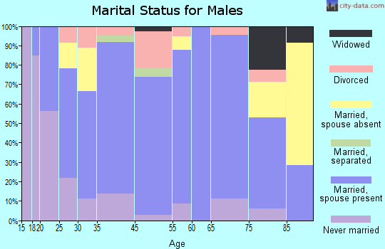 Wellington marital status for males