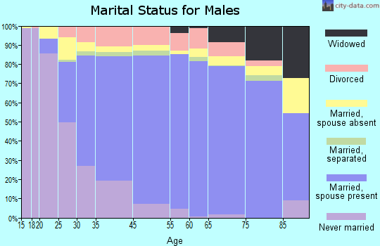Newark marital status for males