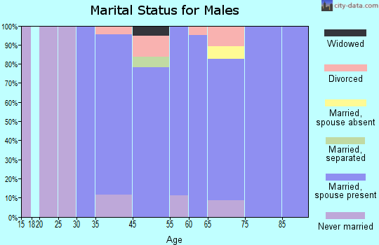Westover Hills marital status for males