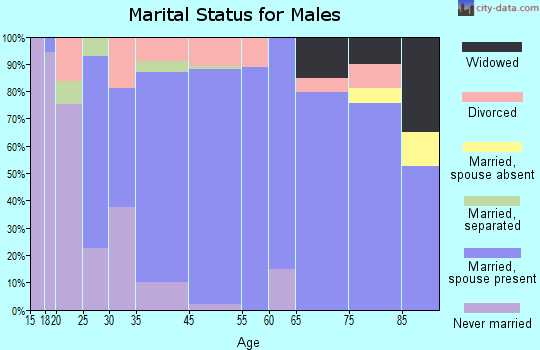 Whitesboro marital status for males