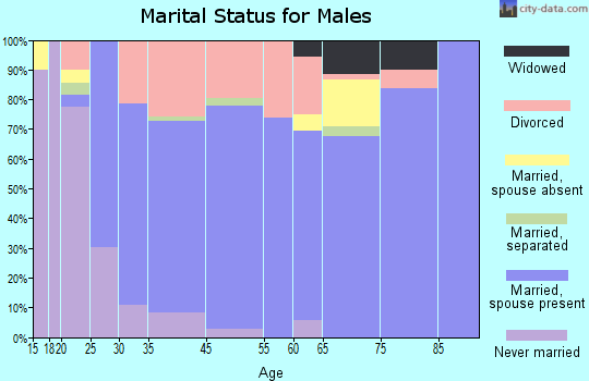 Whitewright marital status for males