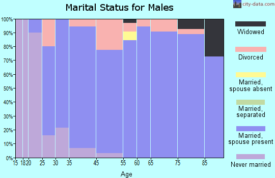 Woodcreek marital status for males