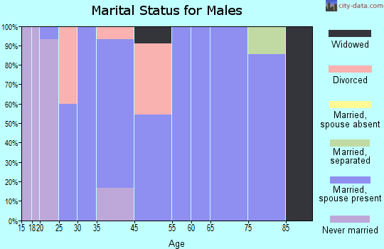 Circleville marital status for males