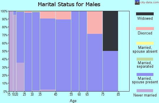 Eagle Mountain marital status for males