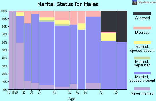 Fillmore marital status for males