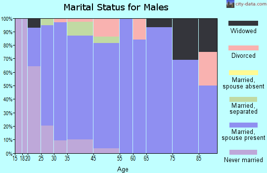 Fountain Green marital status for males