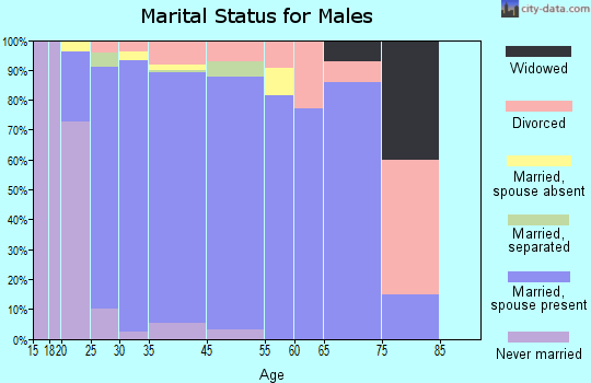 Harrisville marital status for males